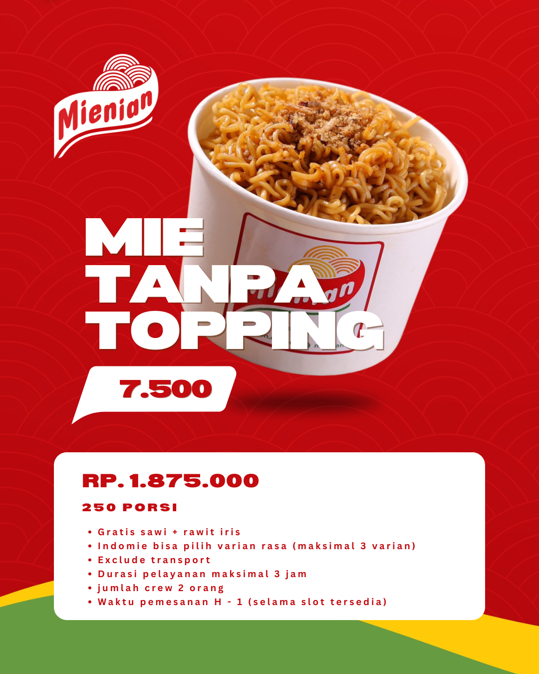Indomie tanpa Topping